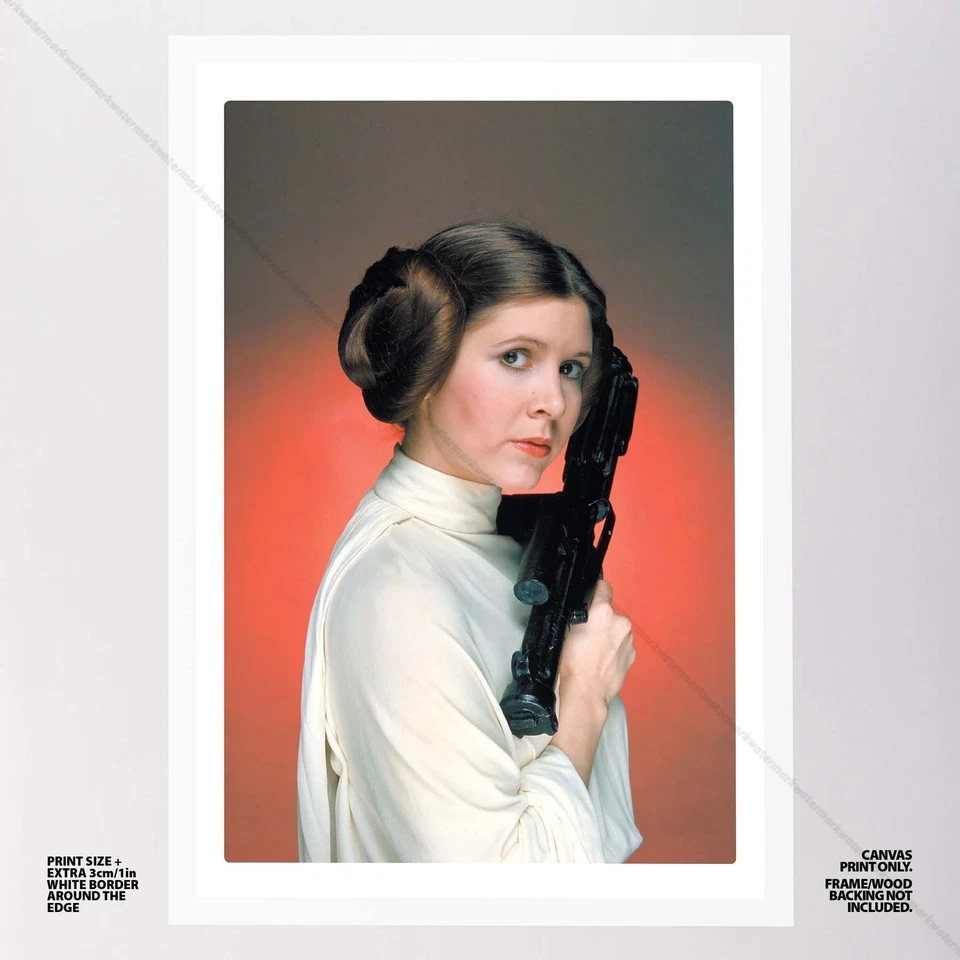 Princesa Leia Star Wars Póster Lienzo Película Cómic Arte Impresión #71 Foto 2 de 4
