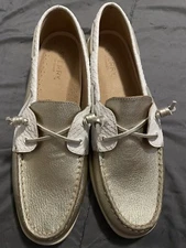 Sperry’s Topside Silver And White