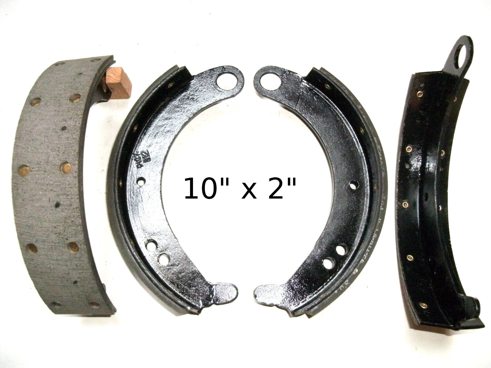 4 97 Riveted Brake Shoes for 1948 1956 Dodge 1/2 Ton Truck 10" x