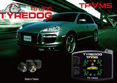 TYREDOG TPVMS TD1800 4 External Sensors Detect Tire and Rim Abnormal Quick DIY