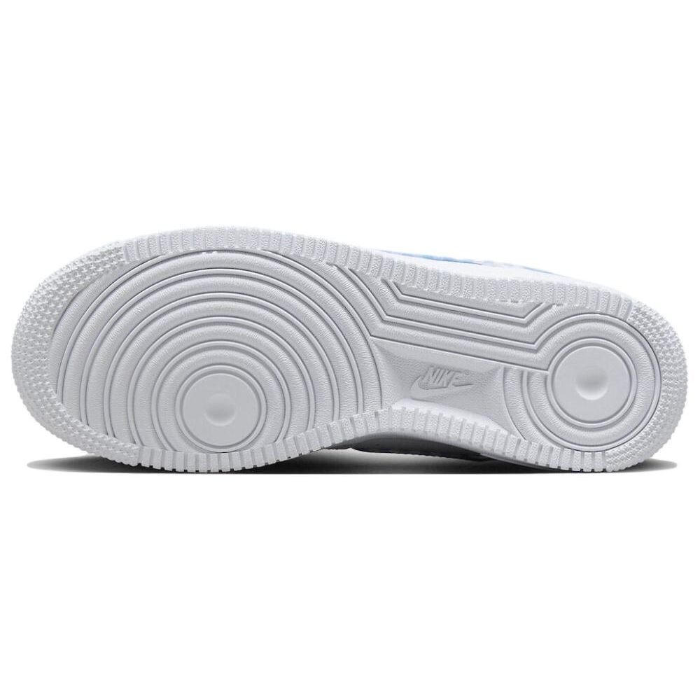 Nike Air Force One Low Top Essential White Shoes Blue
