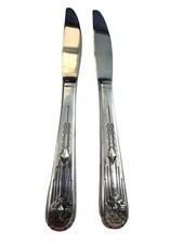 Zia International Silverplate 1990-93 Modern Hollow Table Knife Tarnish GUC