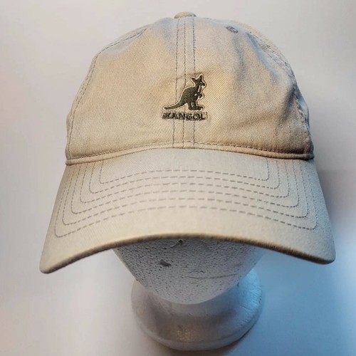 Kangol Khaki Hat Cap Leather Strap One 