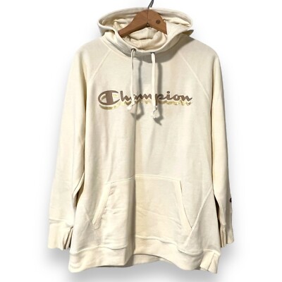 Champion Graphic Logo Pullover Athletic Hoodie Womens Plus