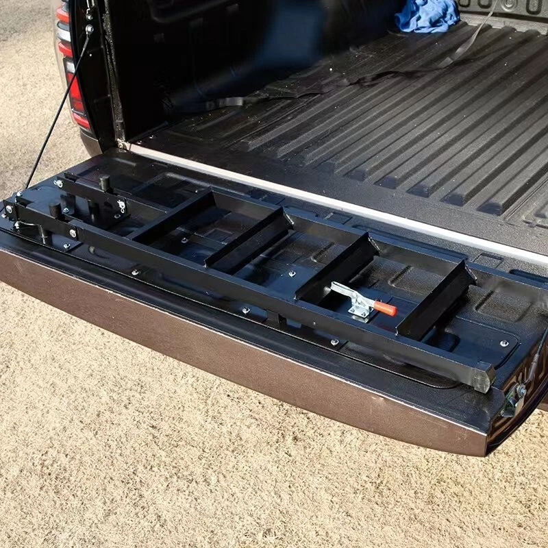 Aluminum Foldable Tailgate Ladder Fits for Mitsubishi Triton 2005-2025 Foot Step - image 3 of 4