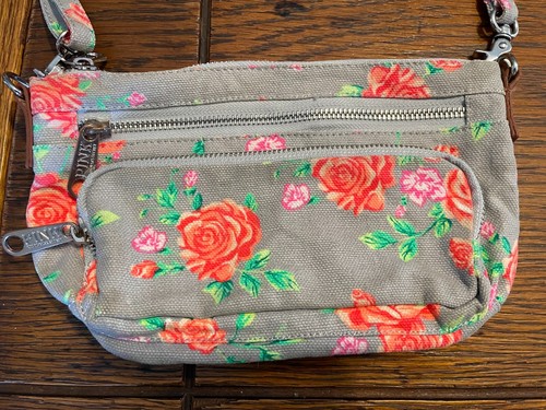 Victorias secret pink floral crossbody purse multicolor - Picture 2 of 4
