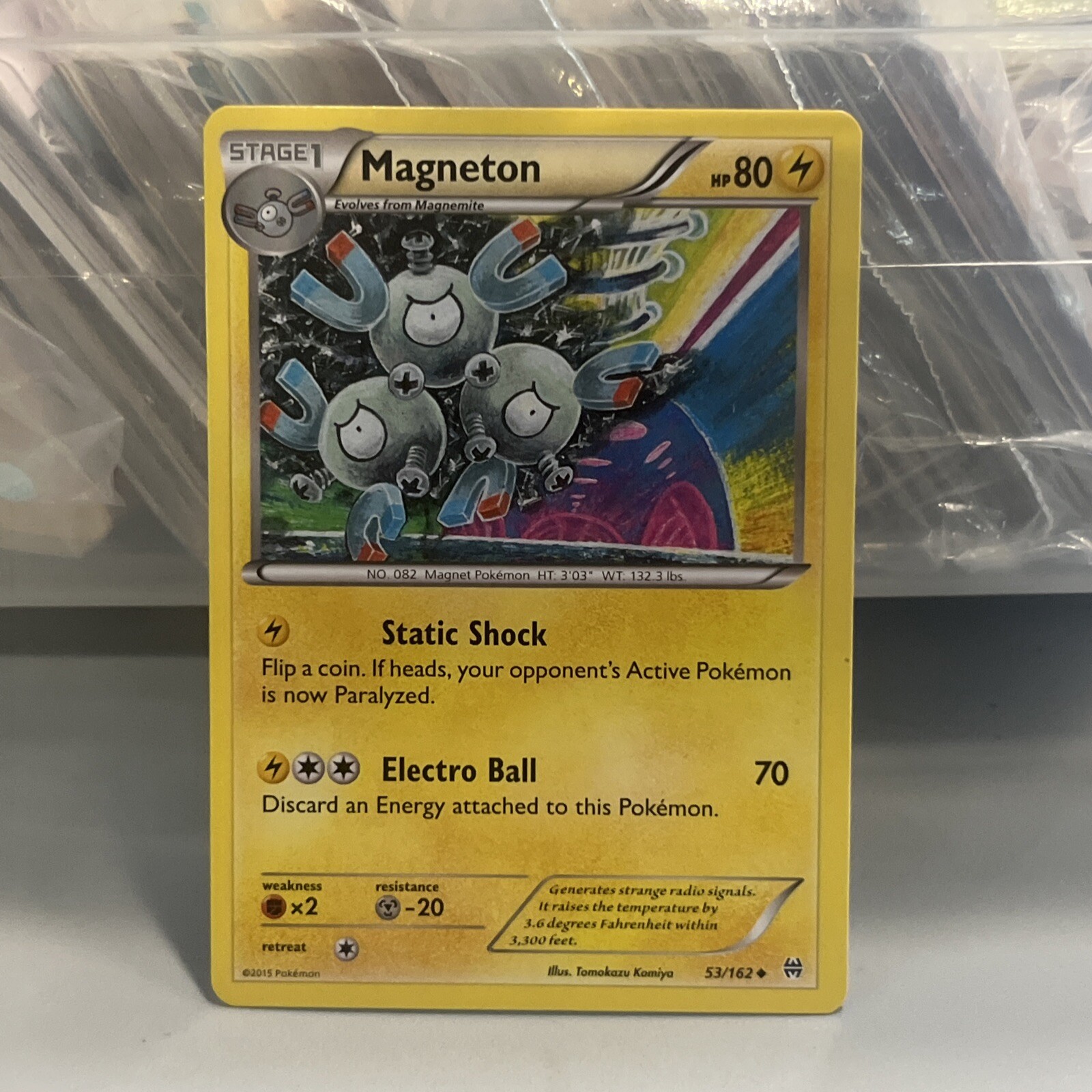 MAGNETON 53/162 2015 XY BREAKTHROUGH NON HOLO Pokemon CARD - NM Tcg