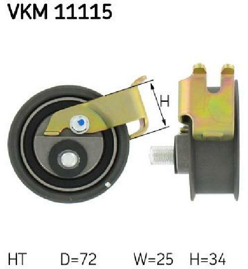 Skf Poulie-Tendeur, Courroie Cranté Vkm 11115 Vkm11115 Audi;Seat;Skoda;Volkswagen - Image 3