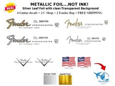 Stratocaster Telecaster Guitar Decal Custom shop Fender Flag Headstock 196gs