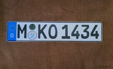 German License Plate Auto Number Car Tag Vw Audi Bmw Mercedes Munich Bavaria 1
