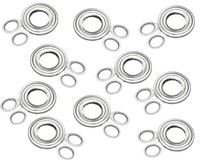 10Er Set Metaltex EierköPfer Aus Inox Mit Praktischen Sicherheits-Scherengrif...