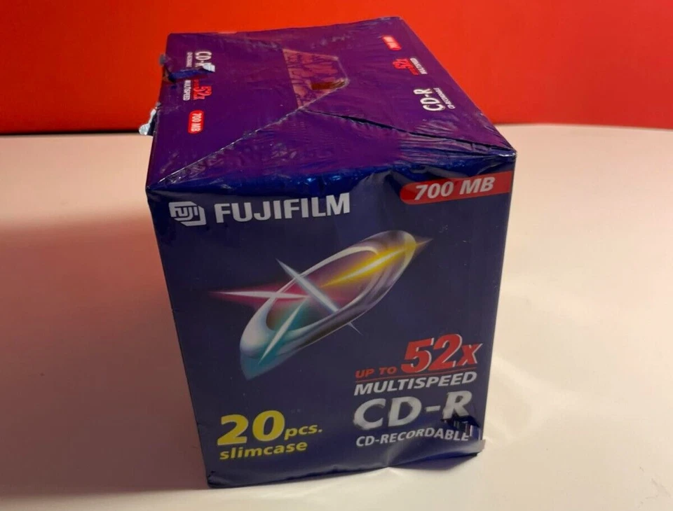 Fujifilm 700 Mb 20 pieces slimcases, 52X Speed, New Pack - Image 3 of 4