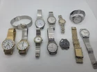 Vintage Lot 10 Quartz Watches - Timex, Bulova, Pulsar, Jemex, Jupiter, Hamilton