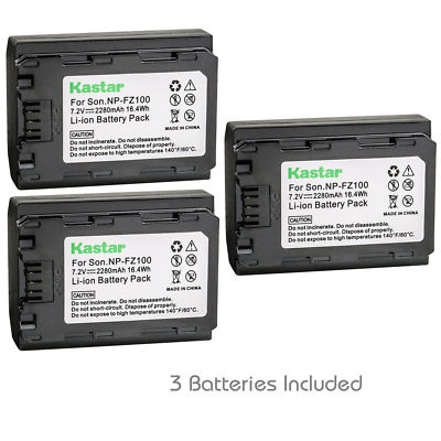 NP-FZ100 Battery for Sony BC-QZ1 Sony Alpha A7R III, A7R3, a7 III