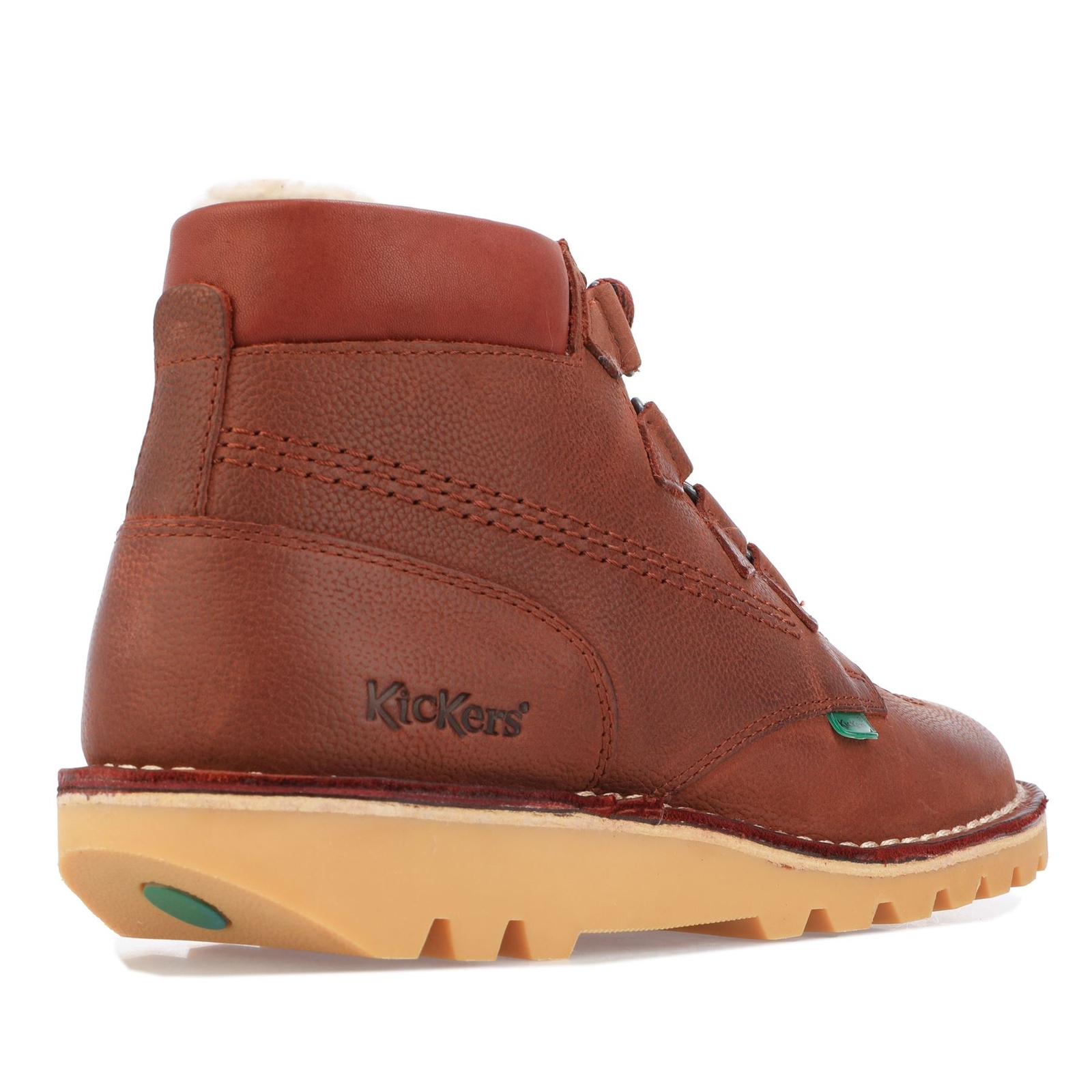 Men's Kickers Kick Hi Lace up Leather Upper Boots in Brown eBay