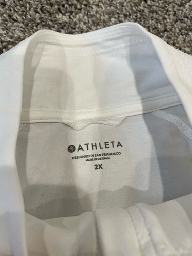 Athleta Pacifica Illume Zip Up Jacket White 2X Women’s R7 - Picture 4 of 9