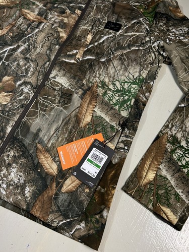 Under Armour Mens LARGE Mid Season Kit REALTREE Camo Sprint Hybrid Zip Jacket L - Picture 2 of 6