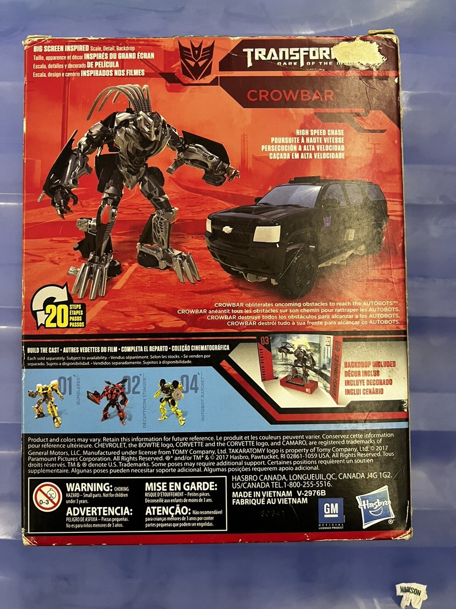Transformers Studio Series 03 Deluxe Class Movie 3 Crowbar