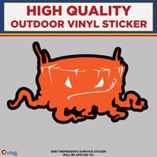 Creepy Halloween Pumpkin, High Quality Vinyl Stickers