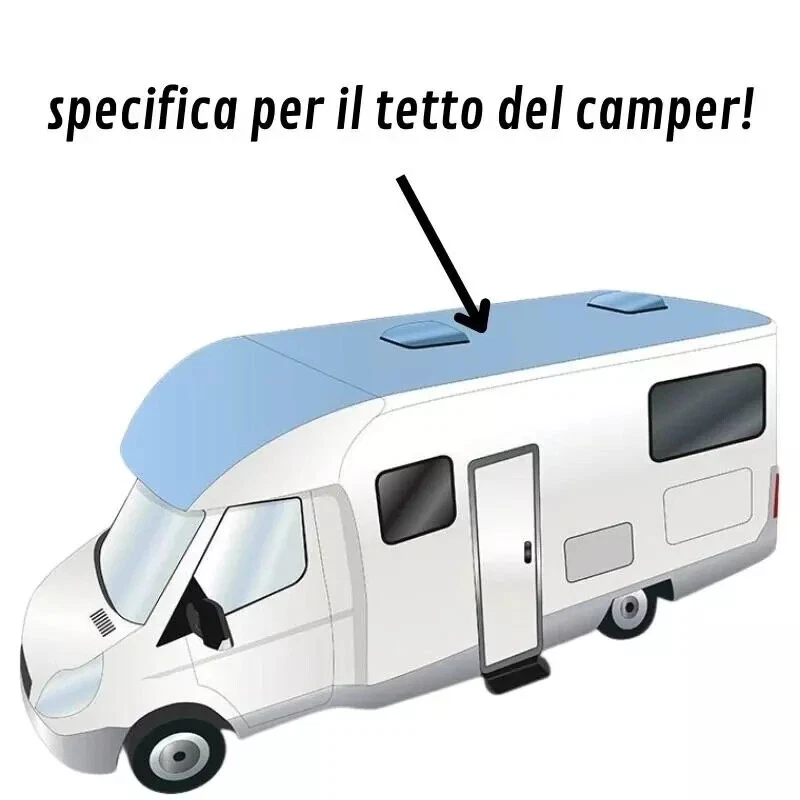 Impermeabilizante Techo CAMPER GOMA Saludable, Protege, Ravviva, Caravana, Furgonetas