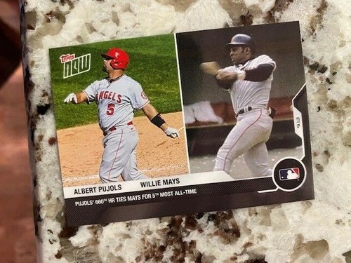 2020 Topps Now 262 Albert Pujols / Willie Mays