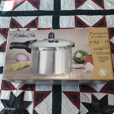 #ad Kitchen Pro 6 Quart Pressure Cooker Pot Clean $31.99