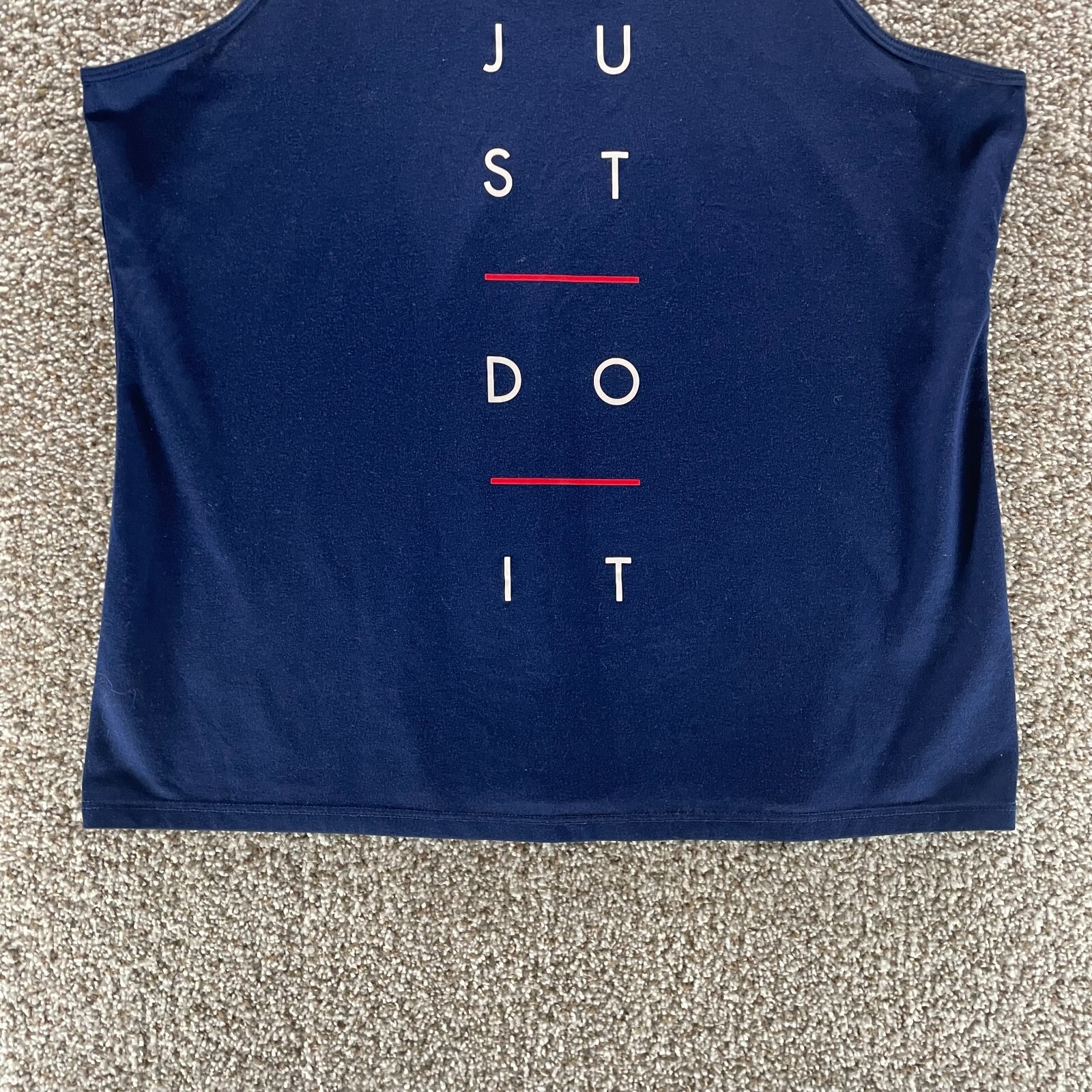 Nike Shirt Women Extra Large Blue Racerback Tank Top Just Do It Athletic Running thumbnail 5