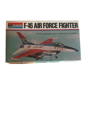 Monogramma F-16 Air Force Fighter scala 1/72 kit modellino plastica non assemblato - Foto 1 di 12