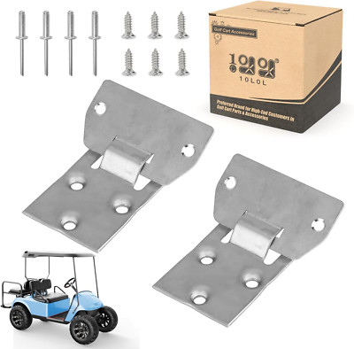 Golf Cart Seat Bottom Hinge Plate for EZGO TXT & Medalist, 2 Pack, OEM# 71610G01