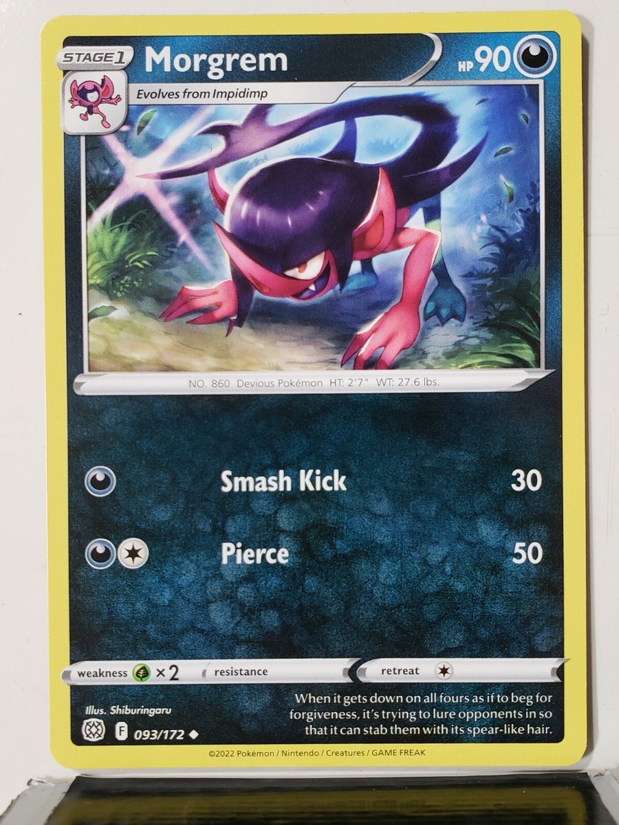Morgrem 093/172 - NM / M - Brilliant Stars Pokemon Card - Shiburingaru Art