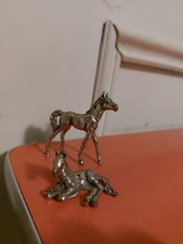 Cavalli Vintage Argentati 6 Cm Collezione Cavallo 🐎  Statuine Cavalli