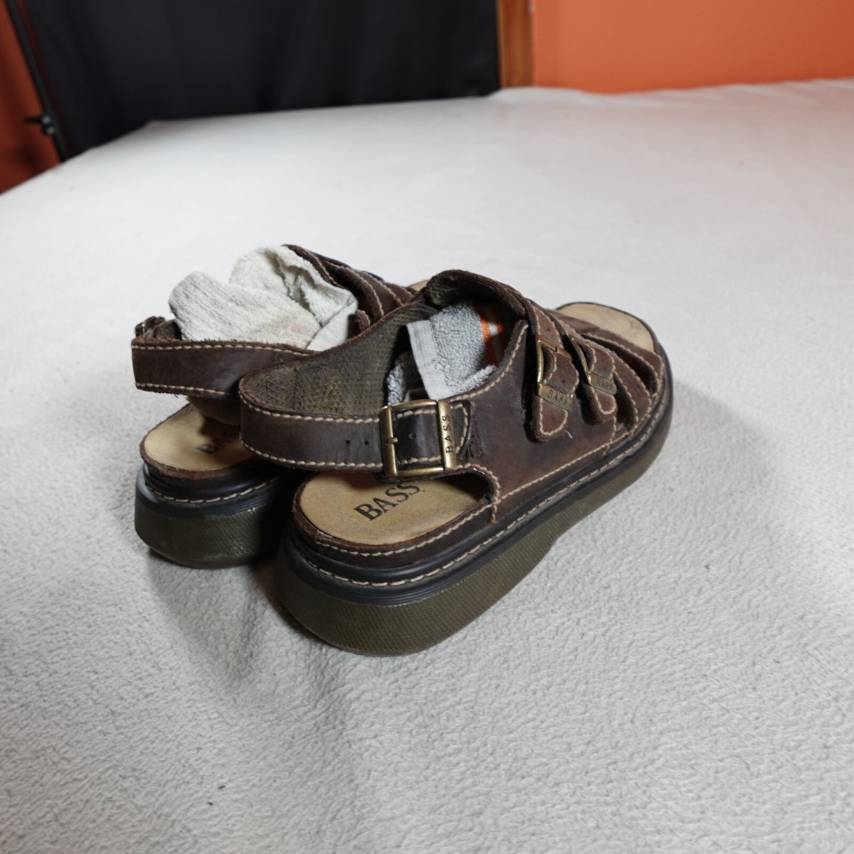 PBX Basics Chunky Y2K Brown Fisherman Sandals Men’s Size 12 Vintage Skechers Fisherman Platform Sandals Mens 12 Brown  main image 2