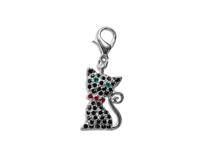 Original Bahnmüller Anhänger Dangle Charms Charm Katze (2,5 x 1,6cm) (330)  