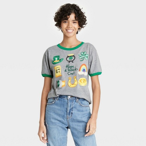 Short Sleeve Graphic T-Shirt - Gray 