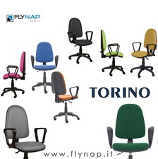 SEDIA SEDIE UFFICIO CASA POLTRONA GIREVOLE, TORINO COLORI VARI OPERATIVA 