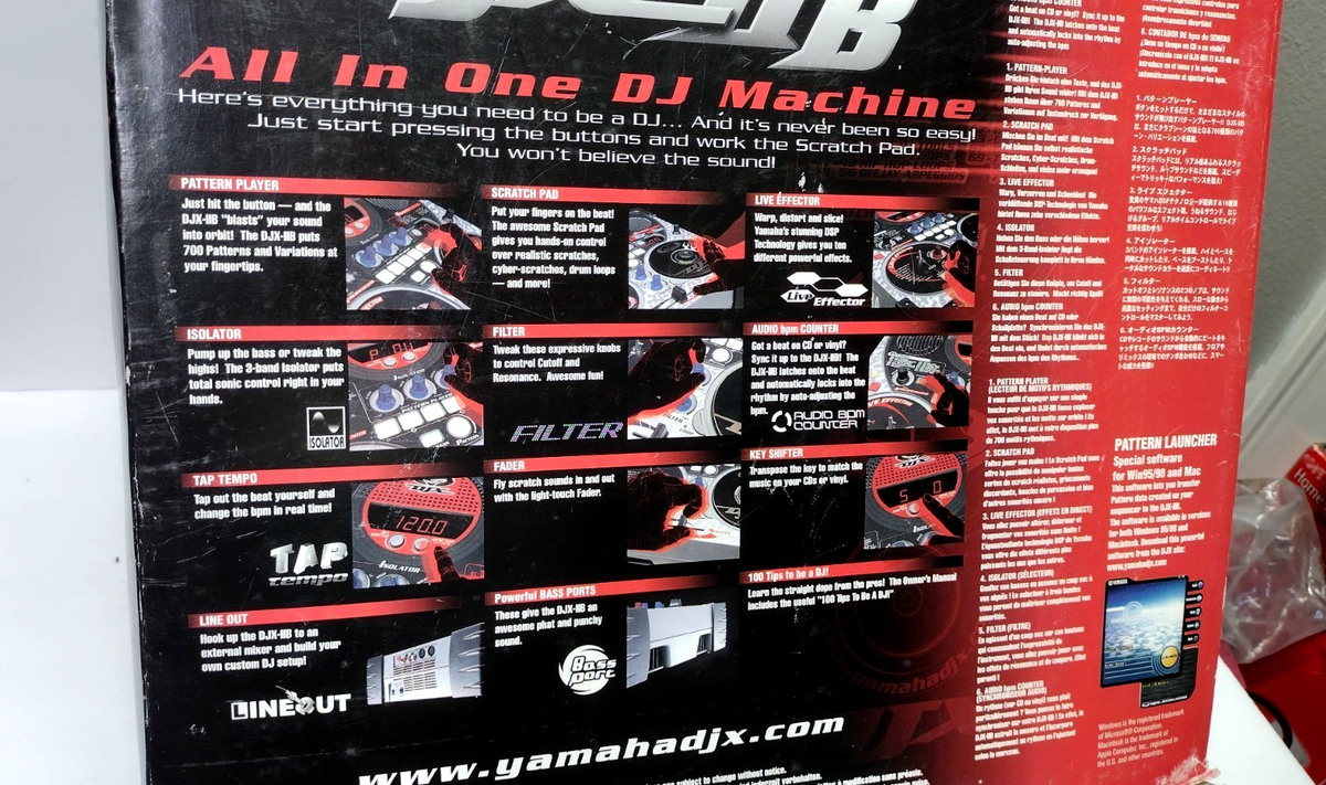 Yamaha DJX-IIB DJ Mixer Sequencer Rhythm Machine Effector Read