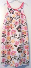 Girls White Floral Dress Size 6X EUC  
