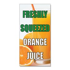 Freshly Squeezed Orange Juice DECAL STICKER Retail Store Sign