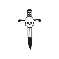 Skull Dagger - Vinyl Decal Sticker - Multiple Color Sizes - ebn999