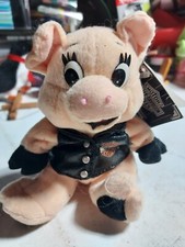 Vintage 1997 Official Harley Davidson Bean Bag Plush Biker Hog  Rachet  with Tags