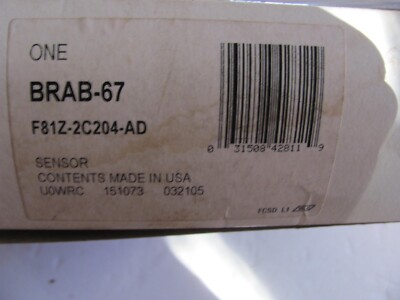 NOS Ford F81Z-2C204-AD Motorcraft BRAB-67 Front Right 2WD Pass ABS Sensor