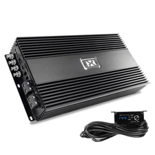 NVX XCA3K 3000W RMS Class-D Monoblock Amplifier with LED Remote Bass Knob