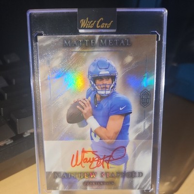 Wild Card Matte Metal Matthew Stafford TRUE # 1/1 Auto | eBay
