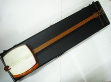 Shamisen Japanese Traditional Musical Instrument with Hard Case Set