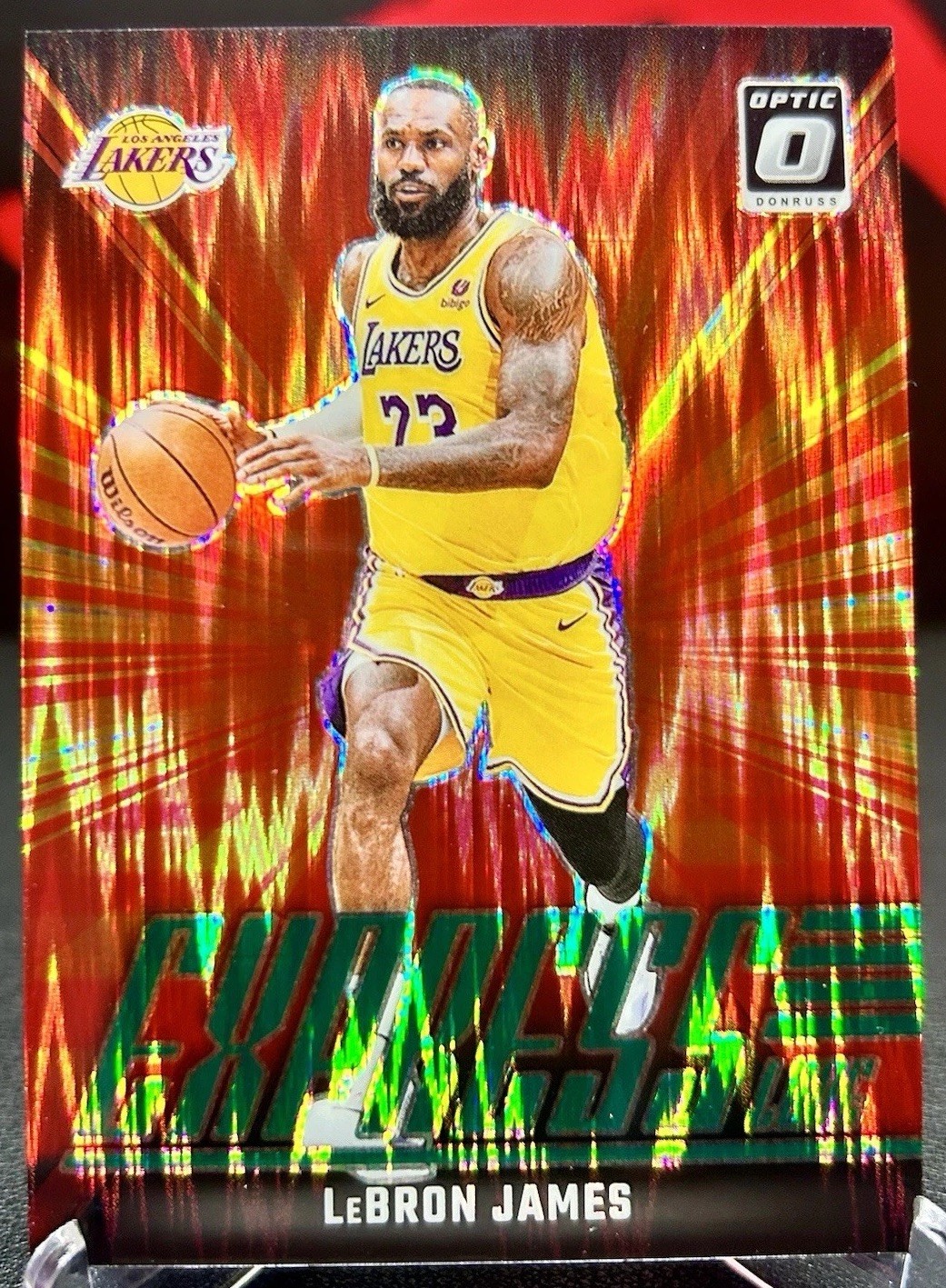 2024-25 Donruss Optic Express Lane Green Shock LeBron James Lakers #2 SP /149