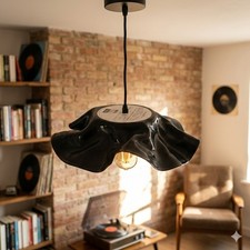 Lampadario O Ciotola Porta Frutta In Vinile Artigianale 