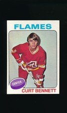 1975-76 Topps #8 Curt Bennett * Center * Atlanta Flames * EX-MT/NM *