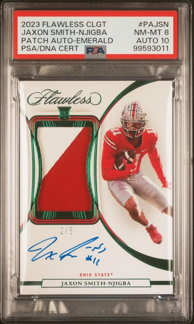 Jaxon Smith-Njigba Panini Flawless Collegiate Patch Autographs #PAJSN Base