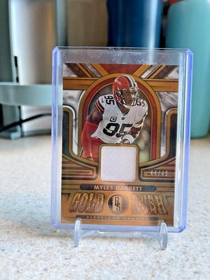 2023 Gold Standard Myles Garrett Gold Rush Relic Patch Card #44/49 Cleveland