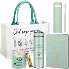 6 Pcs Christian Gift Set for Women Faith Inspirational Religious Gifts for Wo...
